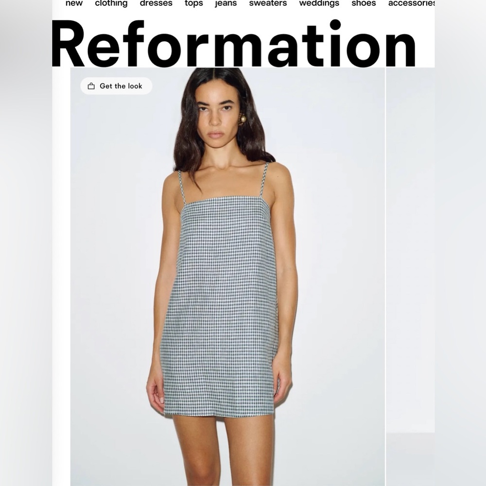 ISO Reformation “Aubree” Gingham Dress